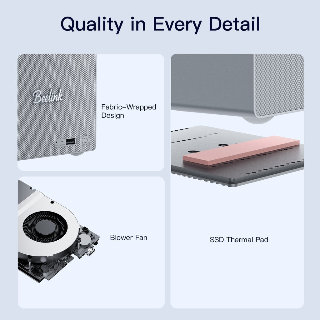 Beelink ME Pro 2-Bay  AI NAS Mini PC  Intel® Wildcat Lake 304 - Image 25
