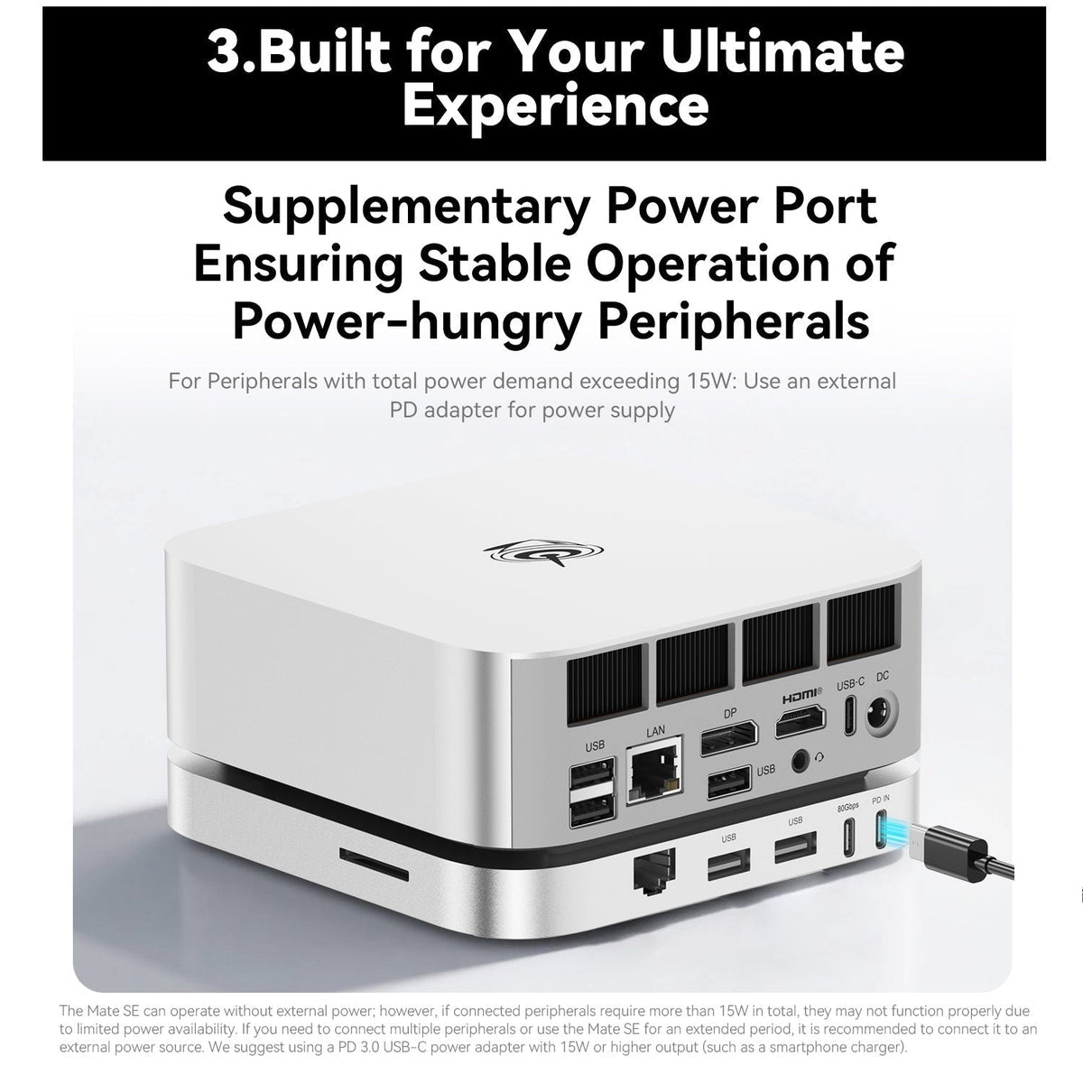 Beelink Mate SE 80Gbps Dock for SER8、SER9 Pro/Max and SER10 Max