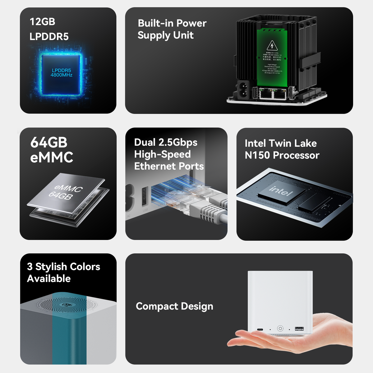 Beelink ME mini 6-slot Home Storage NAS Mini PC - Image 8