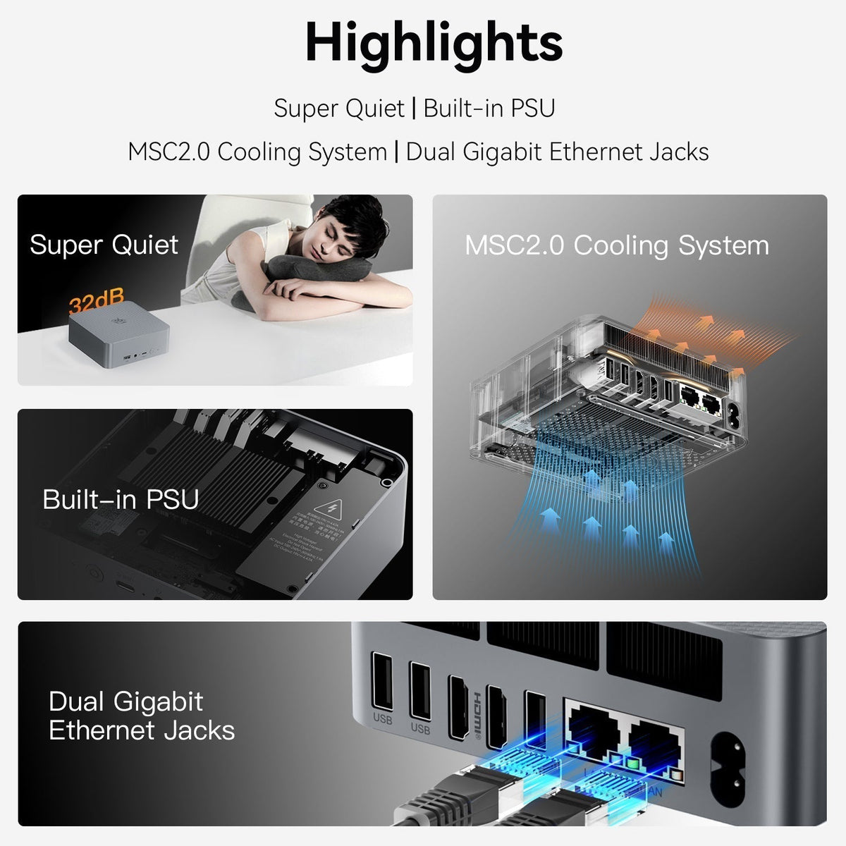 Beelink EQR7 AMD Ryzen™ 7 7735HS/7735U