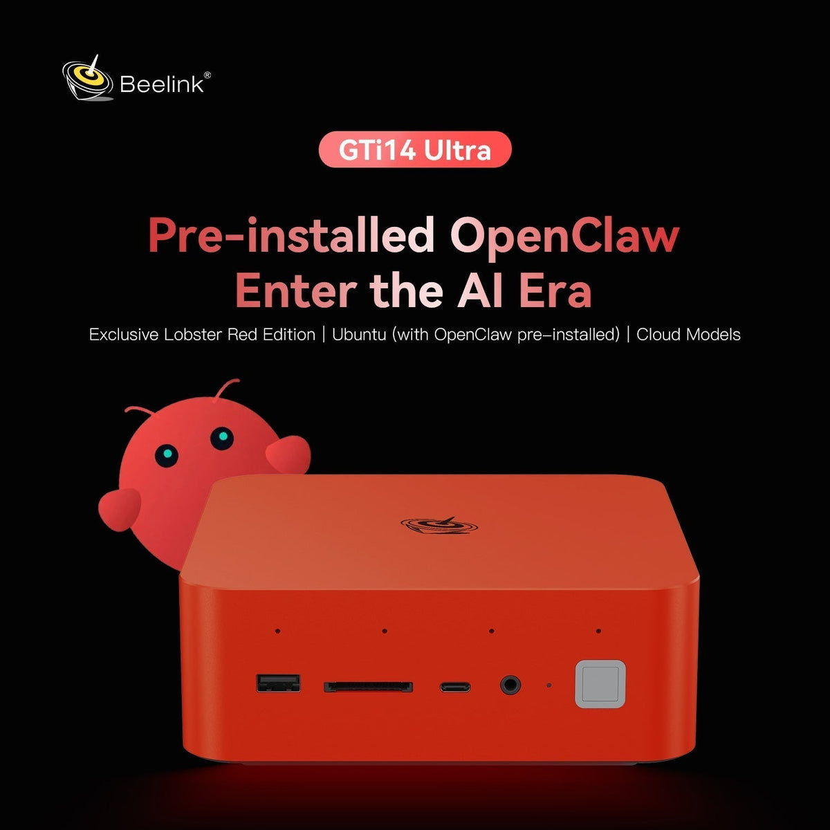 Beelink GTi14 Ultra AI PC Intel® Core™ Ultra 9 185H (OpenClaw Pre-Installed)