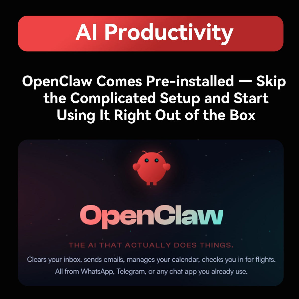 Beelink GTi14 Ultra AI PC Intel® Core™ Ultra 9 185H (OpenClaw Pre-Installed)