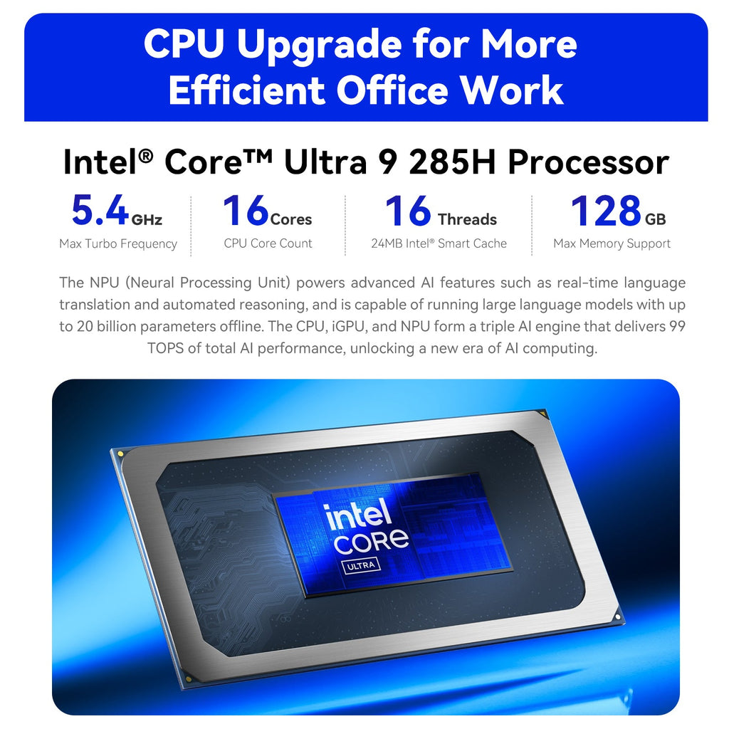 Beelink GTi15 Ultra Intel® Core™ Ultra 9 285H