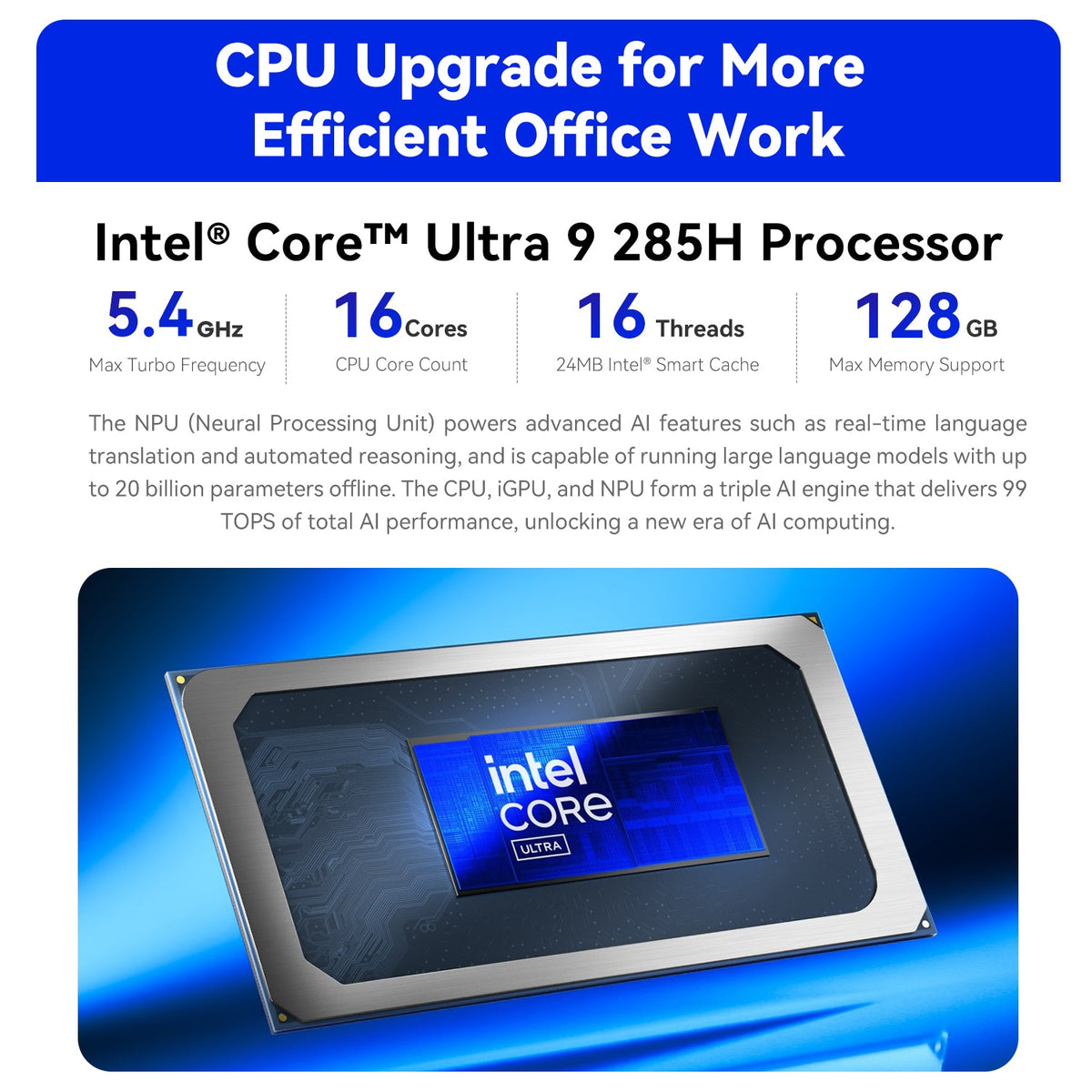 Beelink GTi15 Ultra Intel® Core™ Ultra 9 285H