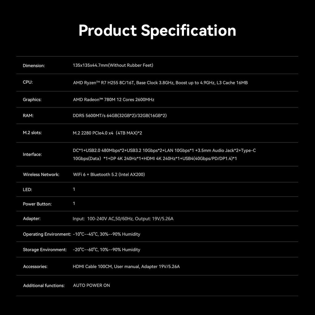 Beelink SER9 MAX AMD Ryzen™ 7 H 255 (OpenClaw Pre-Installed)