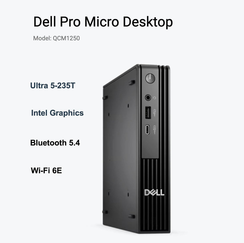 Dell Pro Micro QCM1250 AI Business Mini Desktop (Intel Ultra 5-235T) - Image 2